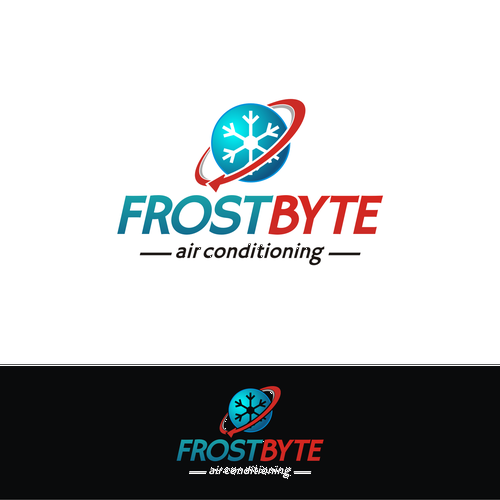 logo for Frostbyte air conditioning Design by Alene.