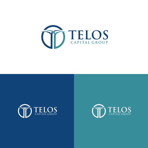 Professional, modern style logo with either "Telos" or "Telos Capital Group" written next to it roughly the same size Design by Groogie