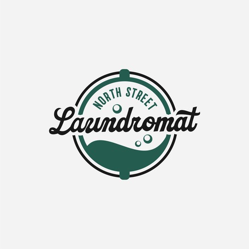 We need a powerful "Laundromat" logo Design by naya89