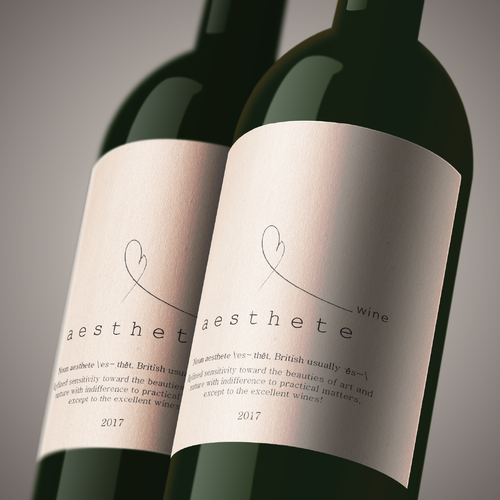 Minimalistic wine label needed Diseño de Mida Strasni