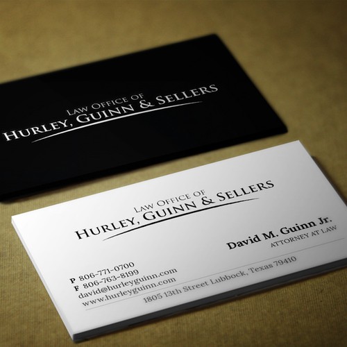 Use our law firm logo to make business cards Design by mad_best2