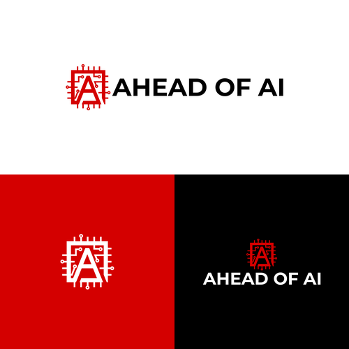A modern newsletter logo related to artificial intelligence Diseño de Rekker