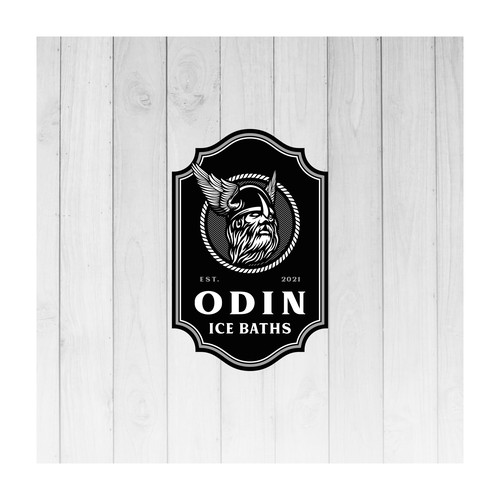 Nordic themed logo for cedar ice baths-ontwerp door Orn DESIGN