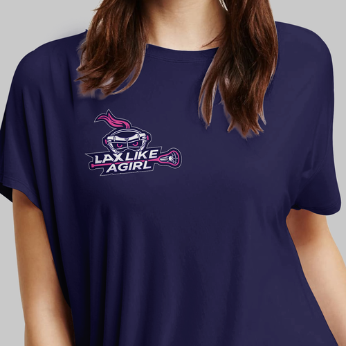 A classic yet fun logo for the fearless, confident, sporty, fun female lacrosse player Design by ies