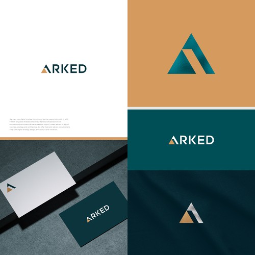 Logo and brand design for Arked Oy Design by plyland