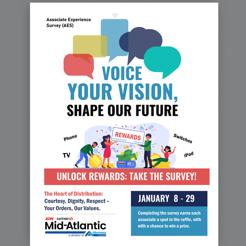 Acme Survey Need 100% Participation Design by Smarika Ahuja ❤