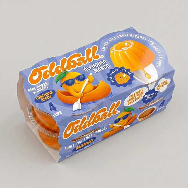 Packaging for a jiggly fruit snack