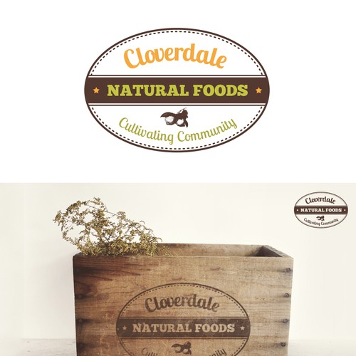 Natural grocery store Logo Design réalisé par benmornin