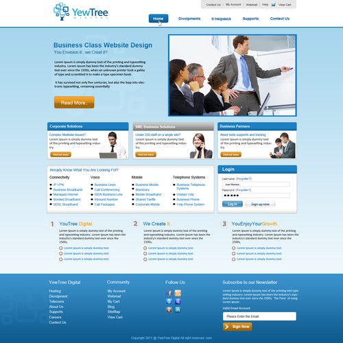 Yew Tree Digital Limited needs a new website design デザイン by haddocksoft