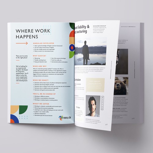 Advertisement template that engages Design by VTRA