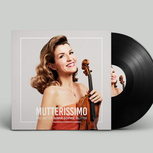 Illustrate the cover for Anne Sophie Mutter’s new album Diseño de Maria Nersi