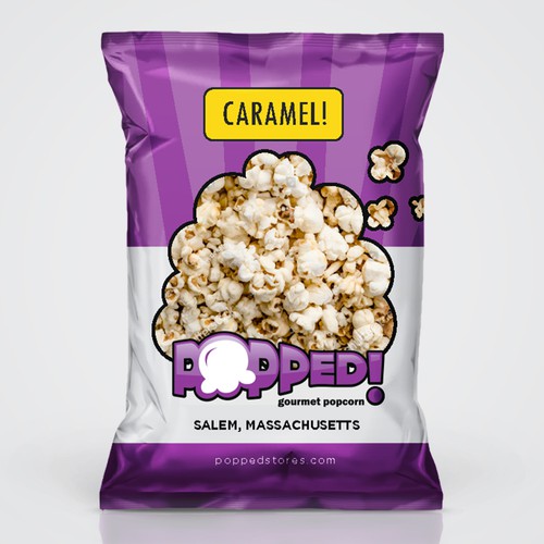 Lets make a POPPIN' popcorn bag design! Design by SRAA