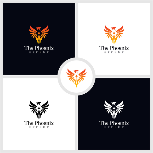 Brand Kit for: The Phoenix Effect -Bold Personal Growth Brand for Women Rebuilding from the Ashes Design by raldraw