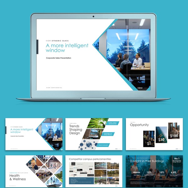 Design realizzato da Sunil S. intitolato "New Sales Powerpoint Presentation"