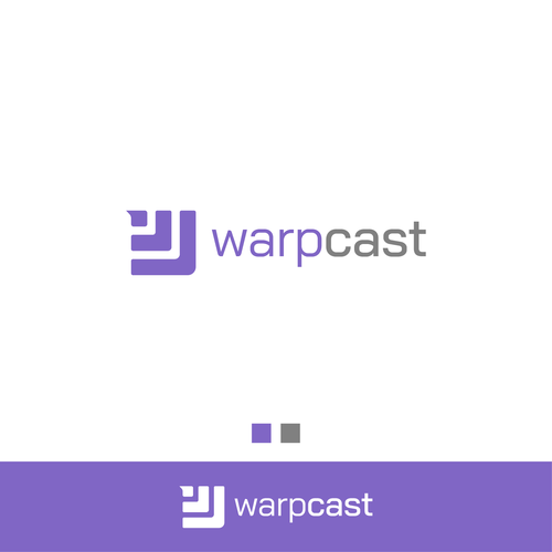 Design Warpcast logo di MisterBre