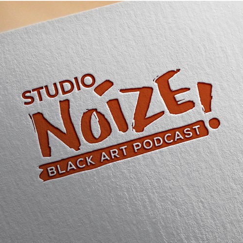 Podcast logo for Black art podcast Design by smitadesign