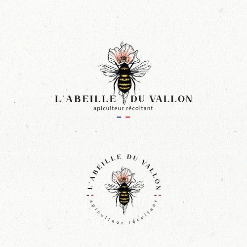 logo for passionate beekeeper Design by moon.design