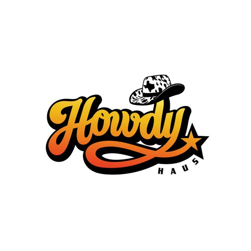 Howdy Logo for Fun Sign For Bar Design by Konstant1n™