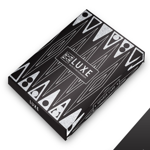 Design a box for all LUXE members cards. This card is recieved and used by all Luxe members. Design by Aleksey Osh