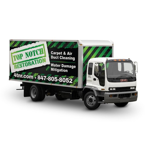 box truck wall 12x6ft to attract people to our service. Design by DSB Graphic Design