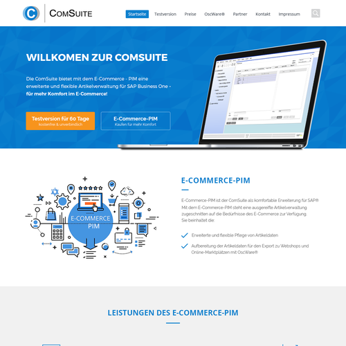 Web page design contest entry by Pint
