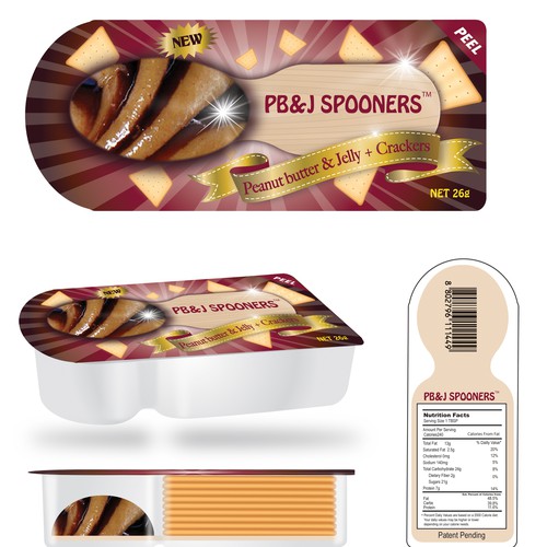 Product Packaging for PB&J SPOONERS™ Design by YiNing