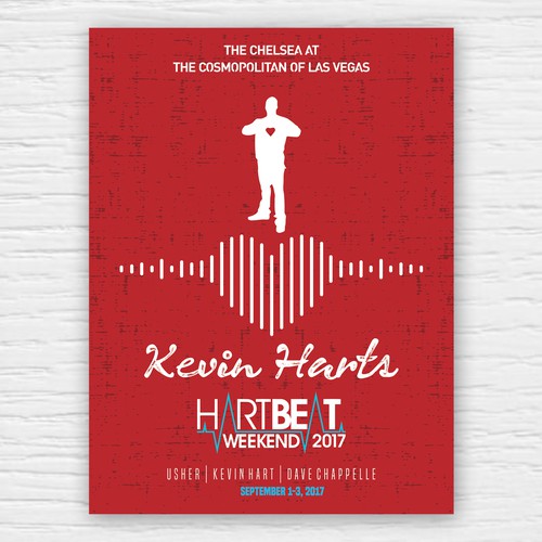 Design Concert Poster for Screen Print - Kevin Hart @ The Cosmopolitan of Las Vegas-ontwerp door Mrs Design ♥