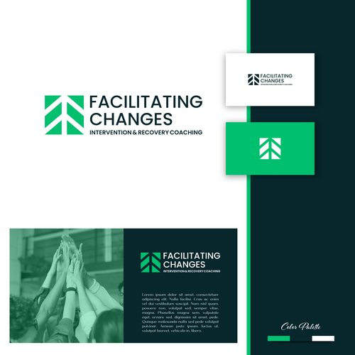 Facilitating Changes - Rebranding Design Design by Direwolf Design