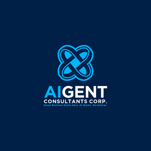 AI Agent Company: Appealing to small to medium sized businesses. Design by Aleta21