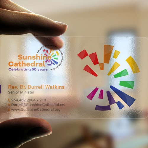 Business Card for Growing Progressing LGBTQ Church Design by a r t  ^ s t a r