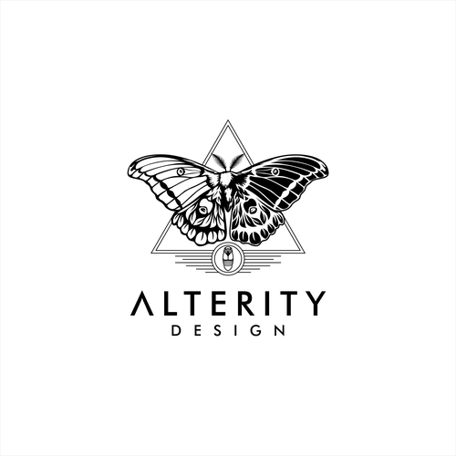 A Detailed Moth logo for a 3D printing and Design company デザイン by begaenk