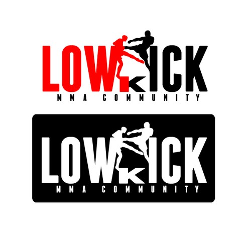 Awesome logo for MMA Website LowKick.com! Design by lana58