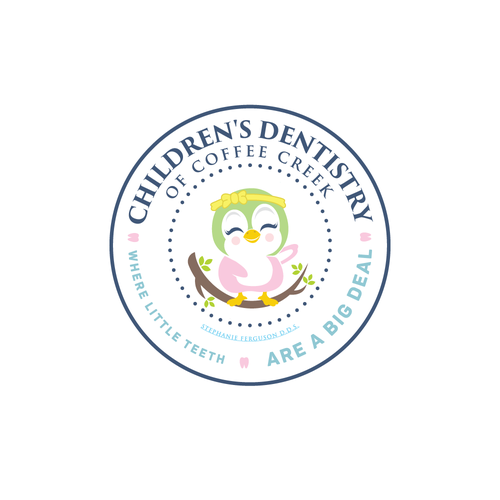 Pediatric Dental office needing a fun, playful, yet sophisticated logo design Design by aqiio.dsgn