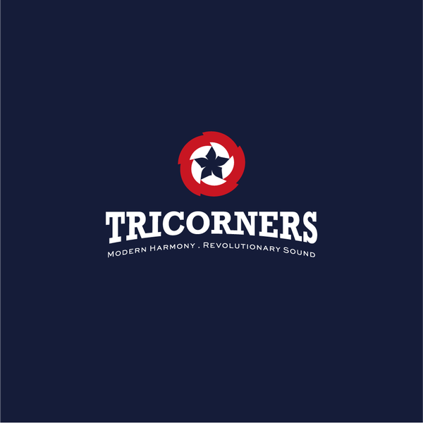 Bold Revolutionary-inspired Logo for Modern Acapella Singing Group