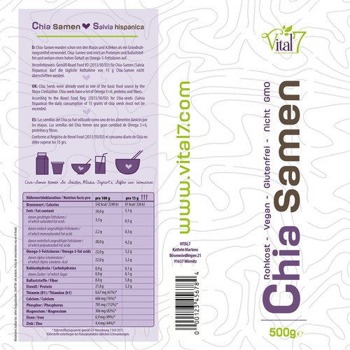 Product label contest entry by Sabina-Elisabeth