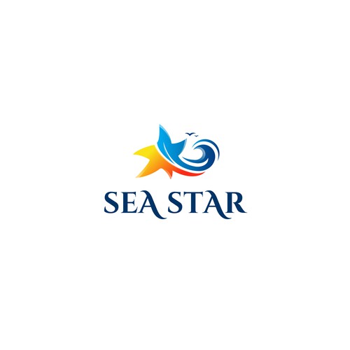 Design a beautiful, fun logo for our boat Sea Star Design by smitadesign