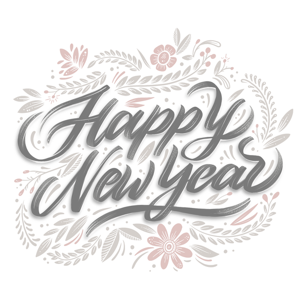 New Year Typography