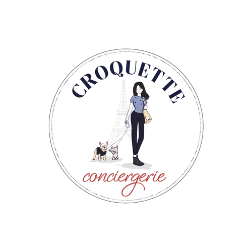 Créer un logo chic et cool pour une conciergerie parisienne de services pour animaux Design by OfélieDesign