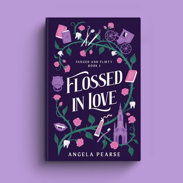 Design by Laolan titled "Illustrated romance book cover"