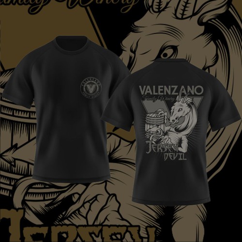 Designs Valenzano Winery 2021 TShirt (Jersey Devil logo) Tshirt