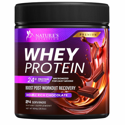 Diseño de Tasty Whey Protein Chocolate Design Needed for Nature's Nutrition de Davi Giolo ★