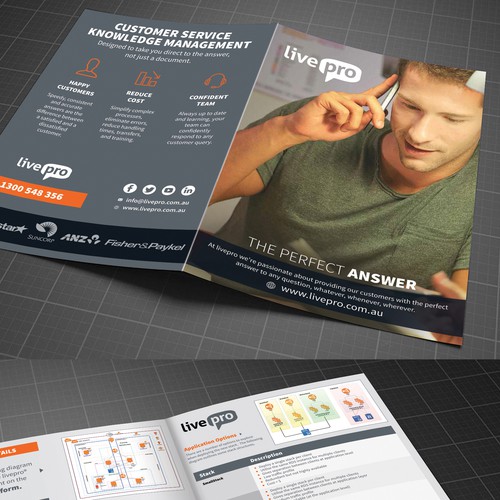 Exciting Hosting Brochure Design by 123Graphics