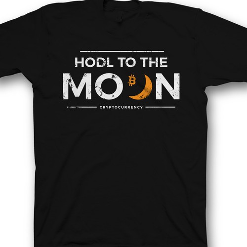 Pure Crypto Shirts to the MOON! Design by saka.aleksandar