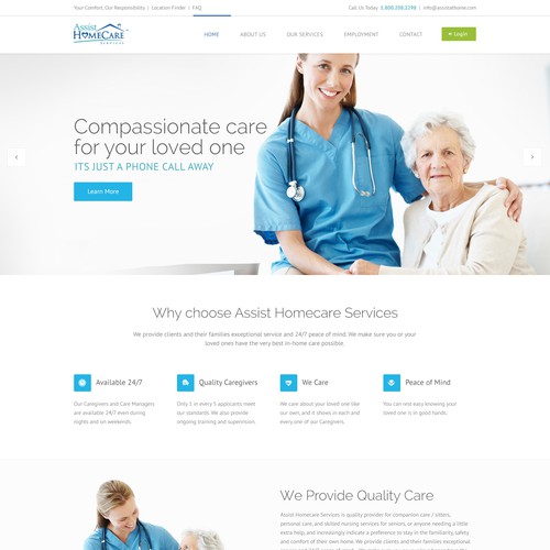 Home Care Website Design Needed