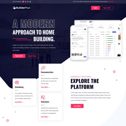 Landing page design contest entry by Webwooter™