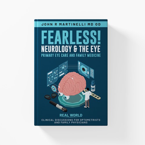 Medical Cover about Neurology & The Eye/Vision in a bold yet engaging style for a new educational series for physicians. Design by GFX_Expert™