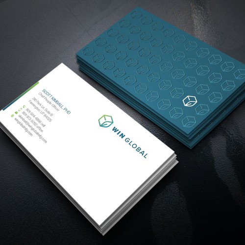 WIN Global Business Card Design Diseño de Xclusive16