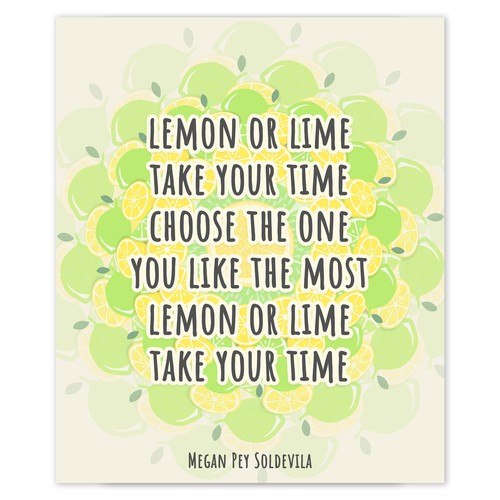 Illustrated Children's Poem Poster Design by GloriaSánchezArtist