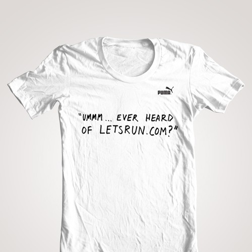 LetsRun.com Tshirt Design Contest Design by IanJustin