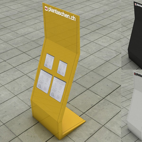 Design und Konzeptherstellung für Planschutzhüllen Display am POS.